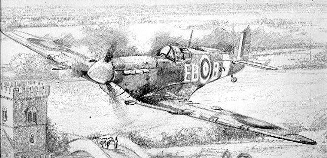 Aircraft painting sketch