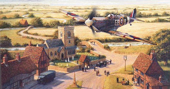 Aviation art - spitfire